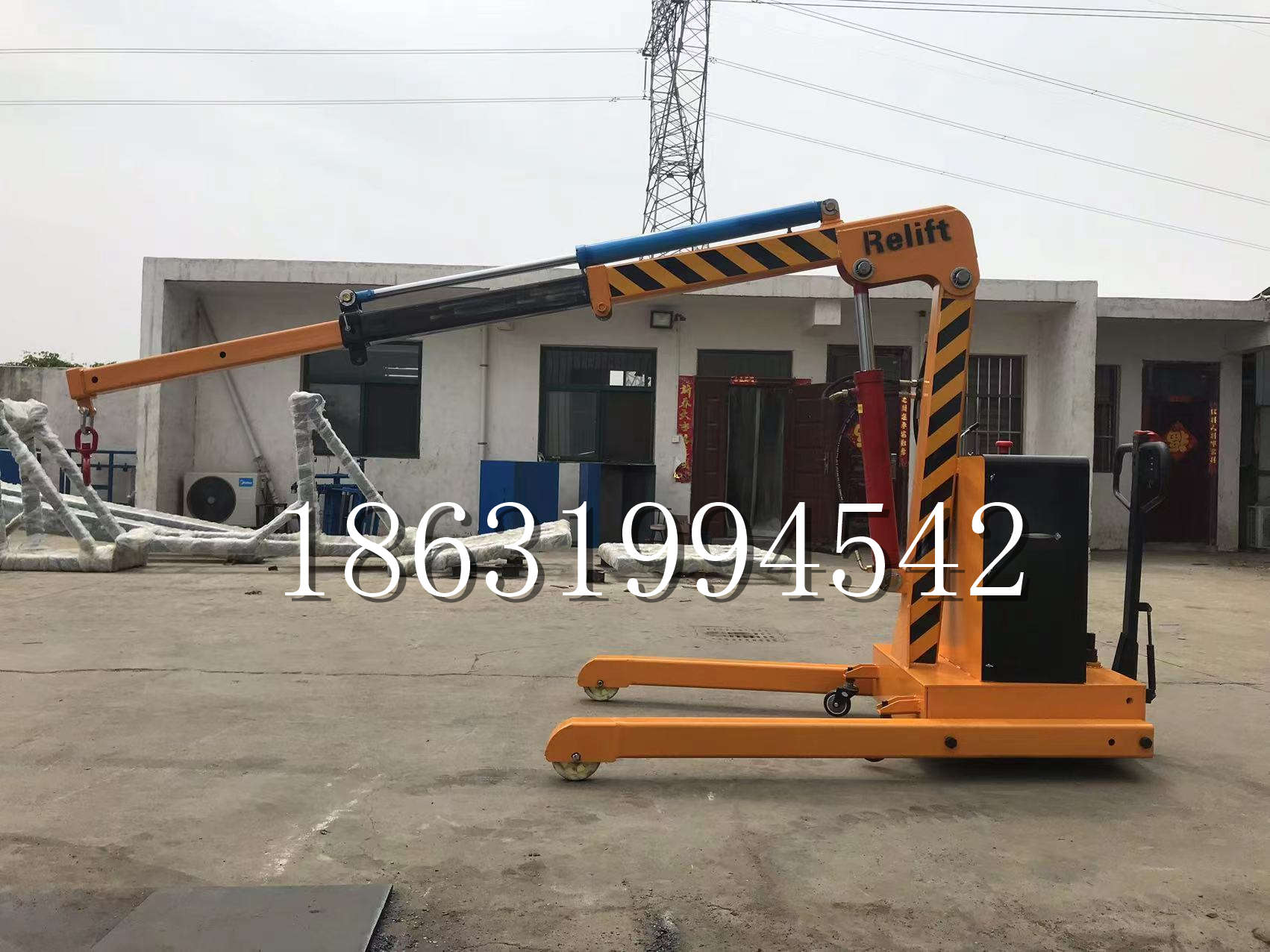 桥头区久征定做3吨三轮随车吊 农用园林绿化移树吊 平板工程用小吊机